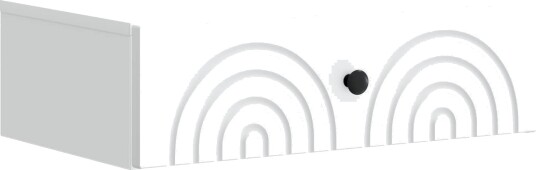 vidaXL Vegghengt Sidebord Hvit 59 x 34,5 x 17 cm Konstruert tre
