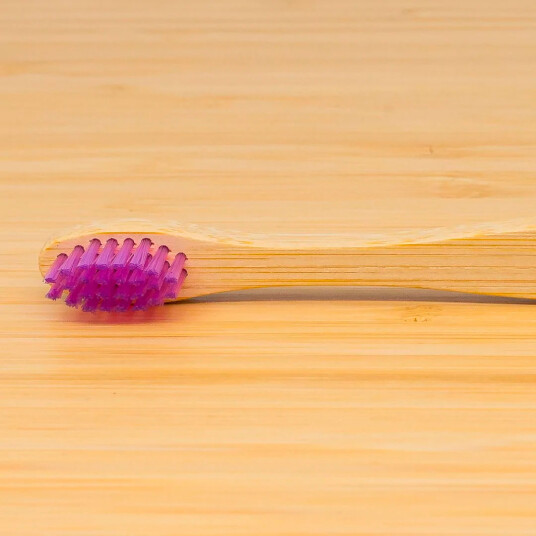 Barnes bambus tannbørste Dental Delight Bamboolino Kids PINK