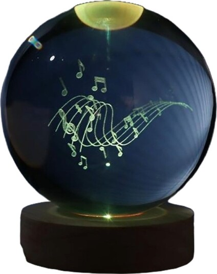 iTotal Krystallkule LED Bordlampe   Large   Musikk