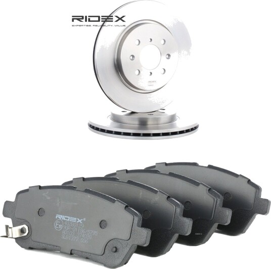 Bremseskiver og -klosser RIDEX 3405B2737