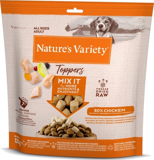 Nature’S Variety Nature'S Variety Frysetørkede Topper Til Hunder 2 X 120 G