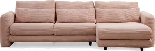 Makhan Sofa med Sjeselong 3 seter Rosa