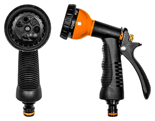 Bradas Profi spredepistol med 7 funksjoner til hageslange, ergonomisk Bradas Profi spredepistol med 7 funksjoner til hageslange, ergonomisk