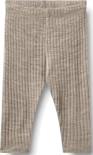 Wheat Wool Silk Leggings Agi KHAKI MELANGE 56 Wheat Wool Silk Leggings Agi KHAKI MELANGE 56