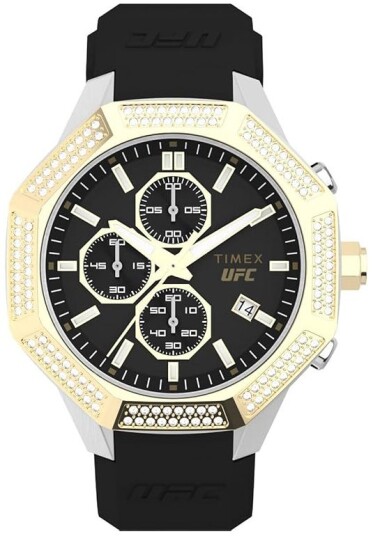Timex Herreklokke TW2V99200 Ufc Sort/Gummi Ø45 mm