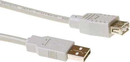 Act Usb 2.0 A Hann Til Usb A Hunn Elfenben 1,80 M Sb2200