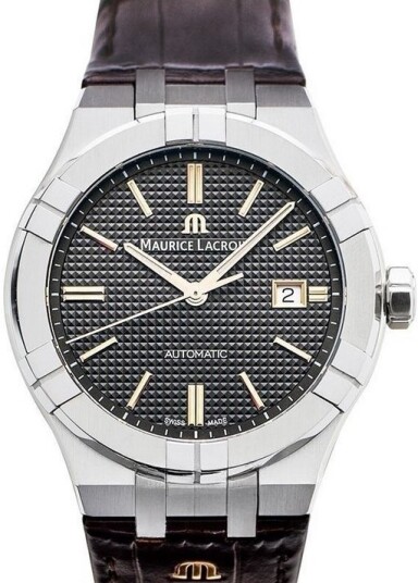 Maurice Lacroix Herreklokke AI6008 SS001 331 1 Aikon Grå/Lær Ø42 mm