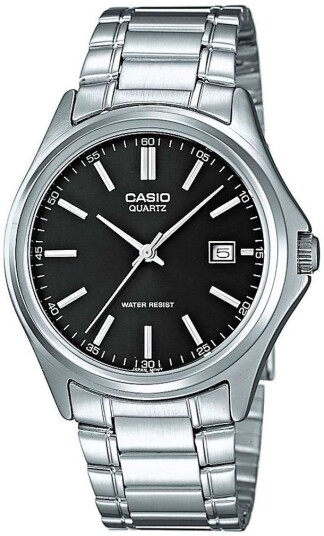 Casio Herreklokke MTP-1183PA-1AEG Collection Sort/Stål Ø38 mm