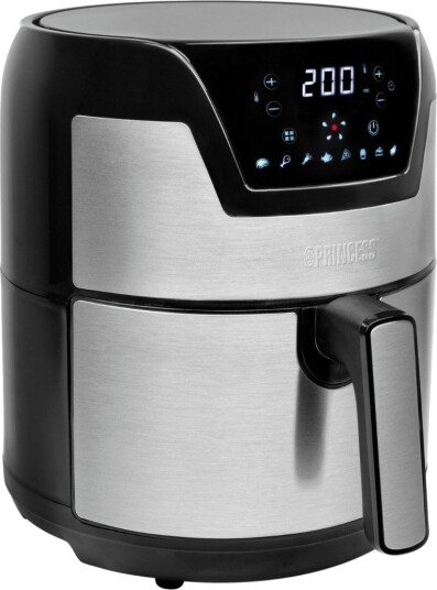 Princess Digital Airfryer XXL 4,5L Rustfri med Timer og LCD Display
