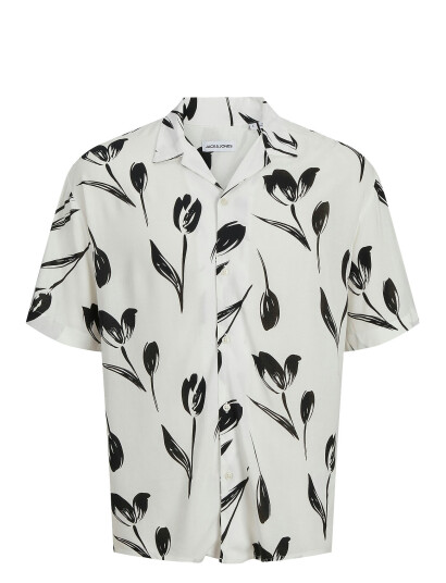 Jack & Jones Jjejeff Charge Resort Shirt Ss Sn - White - L