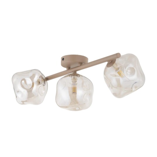 Lava taklampe 3 lys   Beige