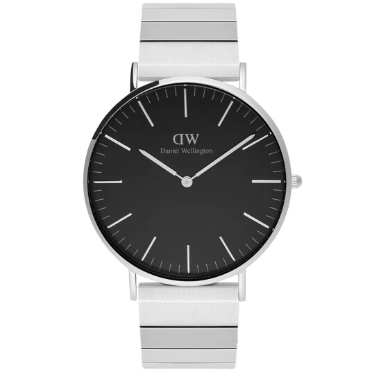 Daniel Wellington DW Watch Classic Piano Link Onyx Silver 40mm Daniel Wellington DW Watch Classic Piano Link Onyx Silver 40mm