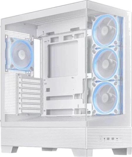 ASUS A31 Plus TG ARGB Midi Tower Kabinett Hvit med Sidepanel ASUS A31 Plus TG ARGB Midi Tower Kabinett Hvit med Sidepanel