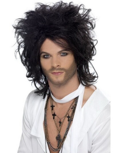 Smiffys Russell Brand Parykk Svart