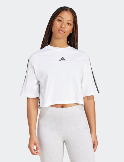 Adidas Sportswear W 3S Sj Tlr T White L Adidas Sportswear W 3S Sj Tlr T White L