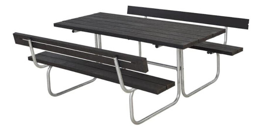 Benkbord PLUS Classic Svart Plast