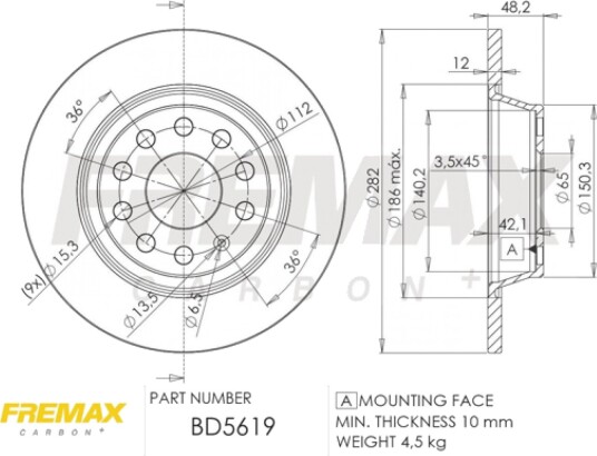 Bremseskive FREMAX BD-5619