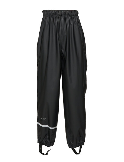 CeLaVi Rainwear Pants Solid Black 128-134