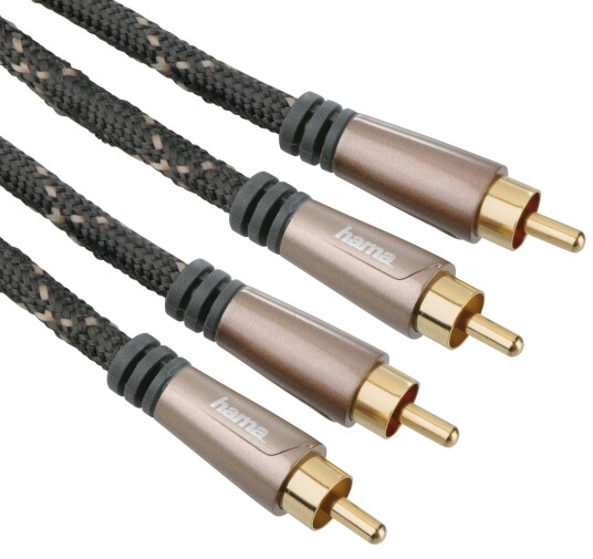 Hama 2 x RCA Komposittkabel 1,5 m - Hankjønn til Hankjønn