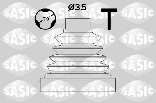 Sasic Mansjett drivaksel SASIC 1900021