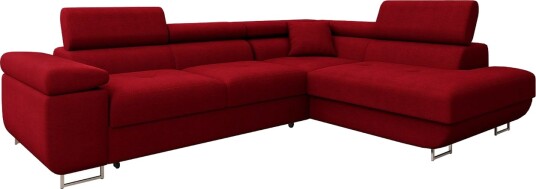 Gabina Sofa med Sjeselong 3 seter Rød Gabina Sofa med Sjeselong 3 seter Rød