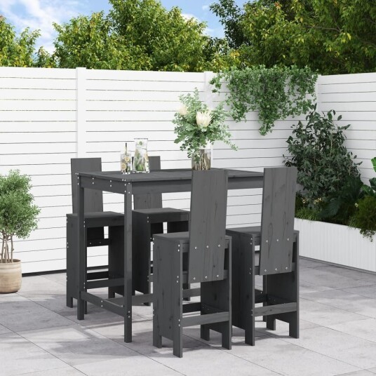  Hagebarsett 5 deler grå heltre furu 3157777