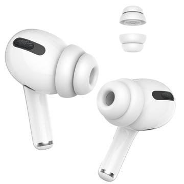 Ahastyle PT99 2 1 par for Apple AirPods Pro 2 / AirPods Pro Ørepropper i silikon for Bluetooth øretelefoner størrelse M hvit Ahastyle PT99 2 1 par for Apple AirPods Pro 2 / AirPods Pro Ørepropper i silikon for Bluetooth øretelefoner størrelse M hvit