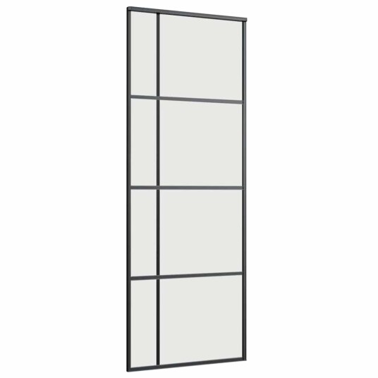 Svart 76x205cm Esg glass Svart 76x205cm Esg glass