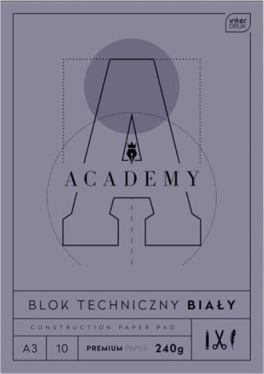 Interdruk Teknisk Blokk A3/10K Academy 10 Stk
