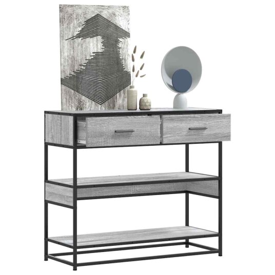 Konsollbord grå sonoma 90x35x80 cm konstruert tre 8721102842412 Konsollbord grå sonoma 90x35x80 cm konstruert tre 8721102842412