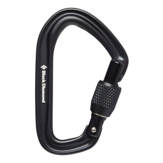 Black Diamond Hotforge Screwgate Carabiner Black Black Diamond Hotforge Screwgate Carabiner Black