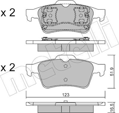 METELLI 22 0337 0 Bremseklosser
