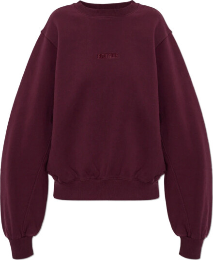 ROTATE Classic Sweatshirt Burgundy S ROTATE Classic Sweatshirt Burgundy S