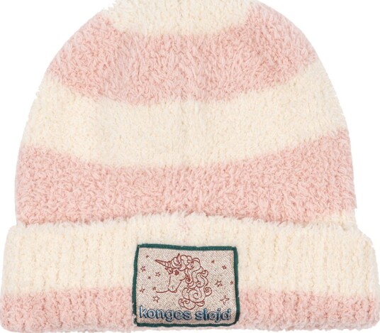 Konges Sløjd Lue   Plys   Beanie   Rosenrød Stripe   Konges Sløjd   2 4 år (92 104)   Lue Hvit Rosa