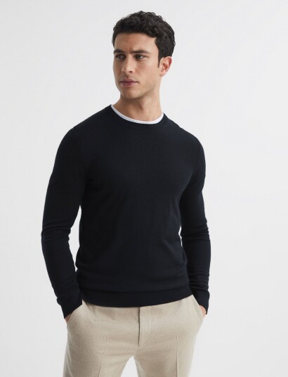 Reiss Wessex Black L