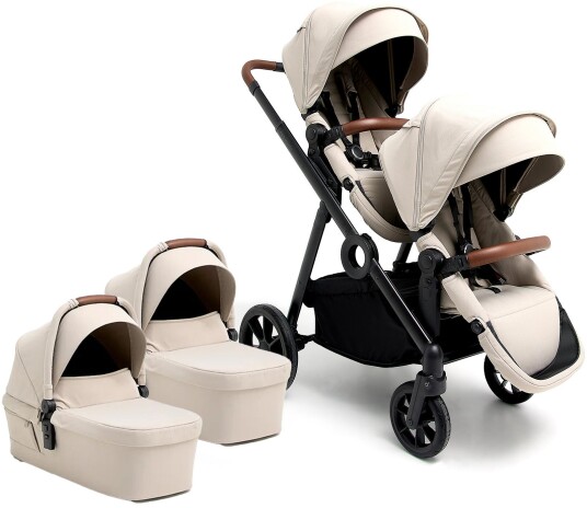 Beemoo Pro Multi 2 Tvillingvogn Latte Beige