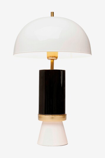 KARE Design   Bordlampe Josy Hvit Svart 51cm   Hvit