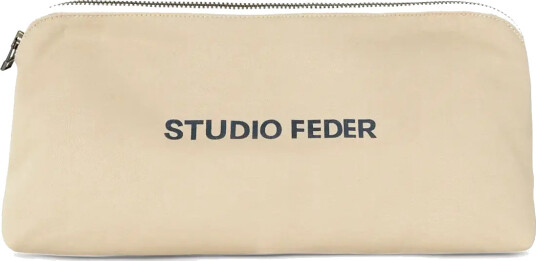 STUDIO FEDER Celia Mini Toiletry Bag - Canvas - Beige - 22X12X8CM STUDIO FEDER Celia Mini Toiletry Bag - Canvas - Beige - 22X12X8CM