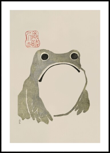 Grumpy Frog I Original Plakat / 40x50