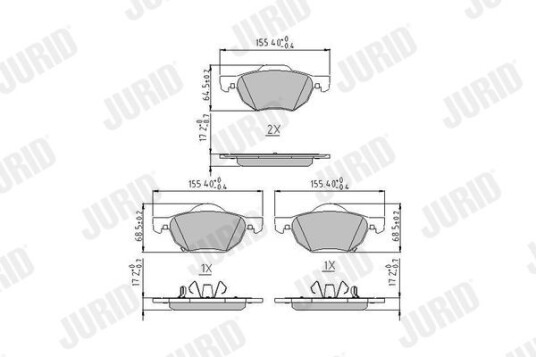 Bremseklosser JURID 572480J Bremseklosser JURID 572480J