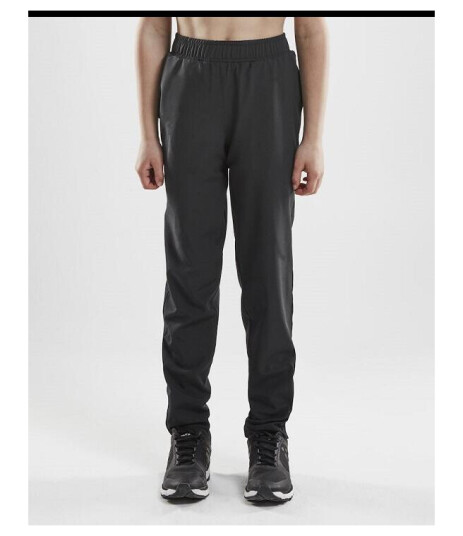 CRAFT Teamwear Rush Wind Pants Jr Black Tynn Og Lett Vindbukse 122/128