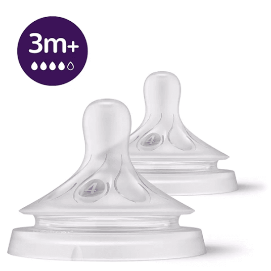 Philips Avent Natural Response Flaskesmokk 3m+ Ortodontisk Pakke med 2 Stykker