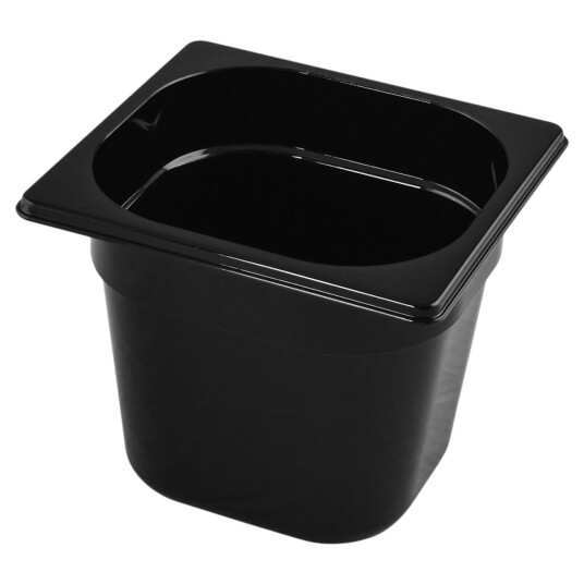VEGA Kantine Trigno GN 1/6; Størrelse GN 1/6 2.3l 17.6x16.2x15 cm  LxBxD ; Svart