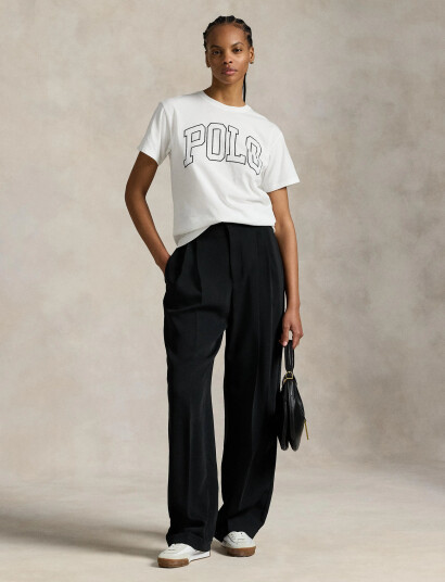 Polo Ralph Lauren Logo Cotton Jersey Crewneck Tee - White - XS