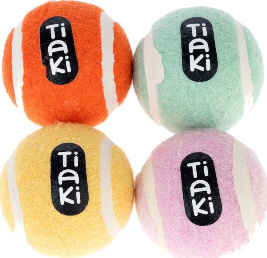 Tiaki Tennisballer For Hunder I Sett 4 Stykker (Ca Ø 5 cm)