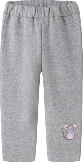 Name It Joggebukser NmfVenus Grey Melange/Mus Name It 2 år (92) Joggebukse Grå