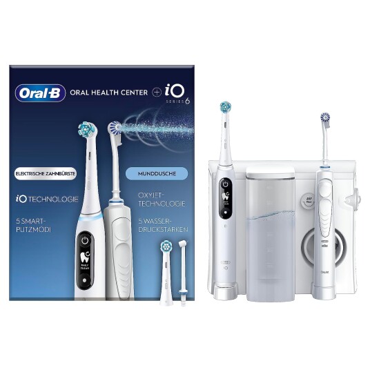 Oral-B iO Series 6 tannbørste + Munnskyller Oxyjet Center Oral-B iO Series 6 tannbørste + Munnskyller Oxyjet Center