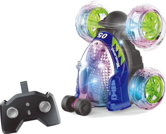 TEC-TOY Crazy Tumbler Radiostyrt Stuntbil med Lys 2,4 GHz Blå TEC-TOY Crazy Tumbler Radiostyrt Stuntbil med Lys 2,4 GHz Blå
