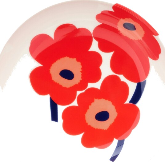 Unikko Dyp Tallerken 16 cm Rød
