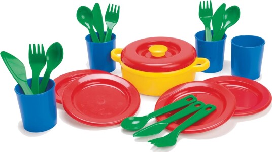 Dantoy Dinner set in net (4381) Dantoy Dinner set in net (4381)
